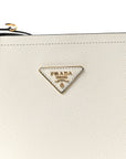 Saffiano Cuir Small Matinee Tote Bianco Black
