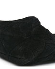 Shearling Nappa Triangle Quilted Patchwork System Tote Black