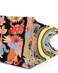 Canvas Zodiac Fantastico Embroidered Medium Book Tote Black Multicolor