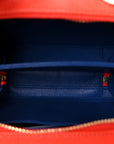 Caviar Quilted Small CC Filigree Vanity Case Blue White Red