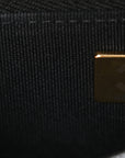 Lambskin Quilted Pillow Crush Wallet On Chain WOC Black