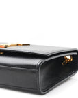 Grain De Poudre Small Monogram Kate Satchel Black