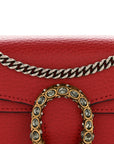 Calfskin Super Mini Dionysus Shoulder Bag Hibiscus Red