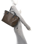 Monogram Calfskin Neo Neverfull Inside Out MM Black