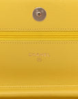 Caviar Quilted Wallet on Chain WOC Yellow