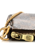 Damier Ebene Complice Trunks and Bags Mini Pochette Accessories Red