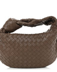 Nappa Intrecciato Teen Jodie Hobo Taupe Grey