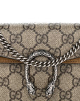 GG Supreme Monogram Super Mini Dionysus Shoulder Bag Taupe