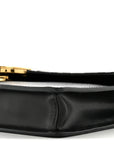 Vitello Cruise F is FNDI Bi-Color FF 1974 Embossed Medium Envelope Wallet On Chain Black Maya