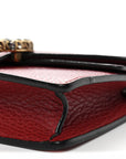 Calfskin Super Mini Dionysus Shoulder Bag Hibiscus Red