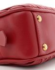Nappa Matelasse Regular Arcadie Top Handle Bag Rosso