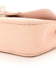 Galuchat Stingray Crystal Embellished 2.55 Reissue Mini Flap Light Pink