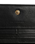 Grain Calfskin Continental Wallet Black