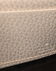 Dollar Calfskin GG Supreme Monogram Petite GG Marmont Wallet Chain Bag Mystic White Beige Ebony