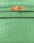 Matte Alligator Kelly Pochette Vert Comics