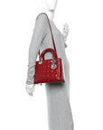 Patent Cannage Medium Lady D1OR Red