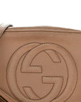 Pebbled Calfskin Small Soho Disco Bag Camelia