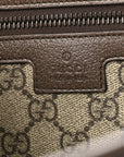 GG Supreme Monogram Medium Ophidia Tote Bag Brown