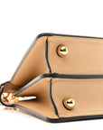 Shiny Nappa Petite Peekaboo I SEE U Satchel Miele Scuro
