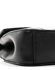 Lambskin Chevron Quilted Small Pyramid CC Flap Black