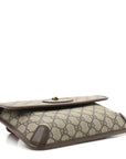 GG Supreme Monogram Neo Vintage Web Belt Bag Brown
