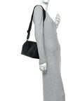Grained Calfskin Aerogram City Keepall Black