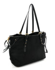 Tessuto Nylon Saffiano Tote Black