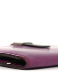 Tadelakt Lizard Bearn Gusset Wallet Anemone Vert