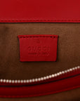 GG Supreme Monogram Arabesque Dionysus Shoulder Bag Hibiscus Red