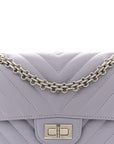 Aged Calfskin Chevron Quilted 2.55 Reissue Mini Flap Light Purple