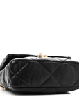 Lambskin Quilted Medium CHNL 19 Flap Black