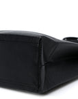 Calfskin Logo XXS Shopping Tote Black