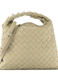 Calfskin Intrecciato Mini Hop Travertine