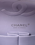 Caviar Quilted Medium Double Flap Light Purple