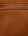 Lambskin Maxi Intrecciato Cassette Crossbody Bag Caramel