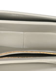 Shiny Calfskin Teen Triomphe Chalk