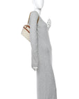 Calfskin Triomphe Canvas Small Patapans White
