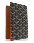 Goyardine Grenelle Passport Wallet Black Gold