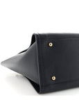 Caviar Small Studded Deauville Tote Navy