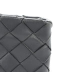 Nappa Intrecciato Small Zip Pouch Thunder