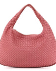 Nappa Intrecciato Medium Veneta Hobo Quarzo