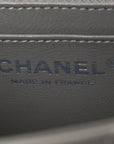 Lambskin Quilted Mini Square Flap Grey