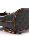 Triomphe Canvas Calfskin Mini Folco Backpack Tan
