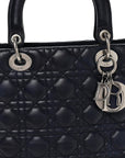 Lambskin Cannage Large Lady D1OR Royal Blue