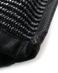 Raffia Linen Calfskin Small Rive Gauche Tote Black