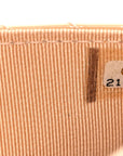 Patent Calfskin Chevron Quilted Wallet On Chain WOC Beige