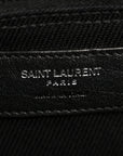Linen Calfskin Rive Gauche Tote Black