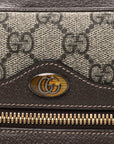 GG Supreme Monogram Web Small Ophidia Shoulder Bag Brown
