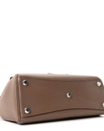 Smooth Calfskin Small Bel Air Carry All Bag Dark Taupe
