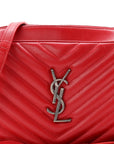 Calfskin Matelasse Monogram Lou Camera Bag Rouge Eros